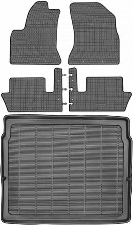 OEM Juego De Alfombrillas De Goma Para Peugeot 5008 I Minivan (2009-2016) - Alfombrilla Para Maletero