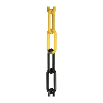 OEM Cadena De Barrera Amarilla / Negra 6mm L.25m