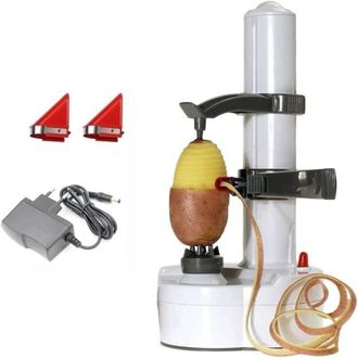 OEM Pelador El&eacute;ctrico De Manzanas Y Verduras Con Cuchilla De Acero Inoxidable Para Frutas Y Verduras, Ayudante De Cocina Para Una Preparaci&oacute;n R&aacute;pida De Al