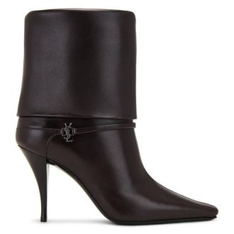 Saint Laurent Smooth Leather Niki Boots, Brand Size 35 ( US Size 5 )