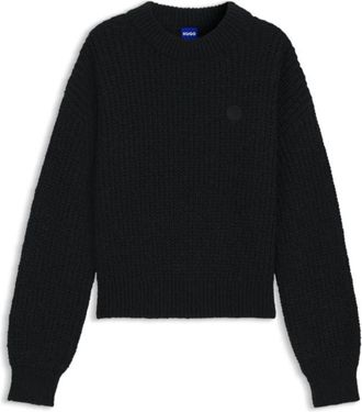 HUGO BOSS Knitted sweater with Happy HUGO badge