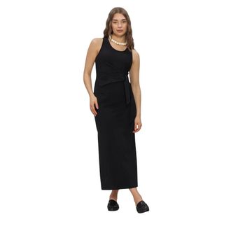 Summum Dress Cotton Elastane Heavy - Dames - Jurken - Zwart - Maat: XS Katoen