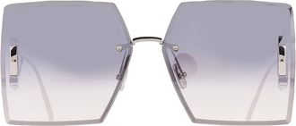 Dior 30MONTAIGNE S7U Silver Square Ladies Sunglasses CD40101U 16C 64