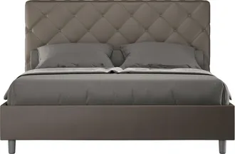 Itamoby Cama Matrimonio 160x190 Contenedor Dise&ntilde;o Moderno Priya M Color: Marr&oacute;n - Versi&oacute;n: Con Caja De Almacenaje