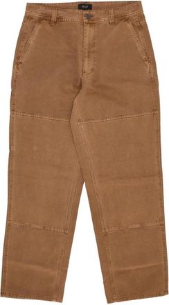 HUF Rubber Heren Lange Broek - Heren - Straight fit broeken - Bruin - W32 - Katoen - Broeken
