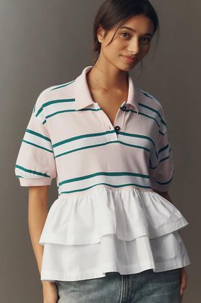 Maeve Je Peux Twofer Peplum Top