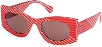 Max & Co. MO0131 68E Womens Sunglasses Red Size 52