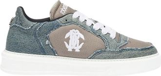 Roberto Cavalli Heren, Schoenen, Grijs, Maat: 43 EU Denim