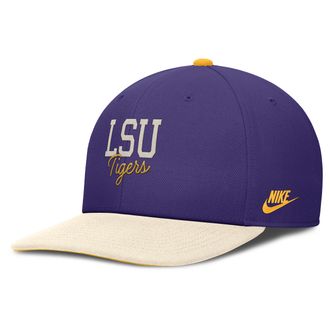 Nike LSU Legacy Script Nike Mens Dri-FIT College Adjustable Hat in Yellow | NC120FCXLOV-1R5