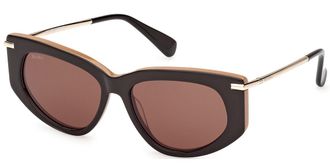 Max Mara MM0100 BETH 50E Womens Sunglasses Brown Size 54