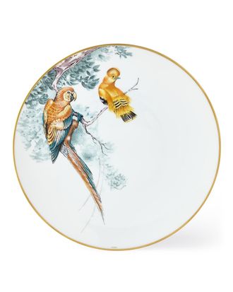 Herm&egrave;s Carnets d Equateur Birds Dinner Plate