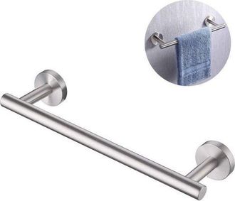 OEM Toallero De Ba&ntilde;o, Barra Para Toallas De Pared, Acero Inoxidable Sus304, 30 Cm, Acabado Cepillado