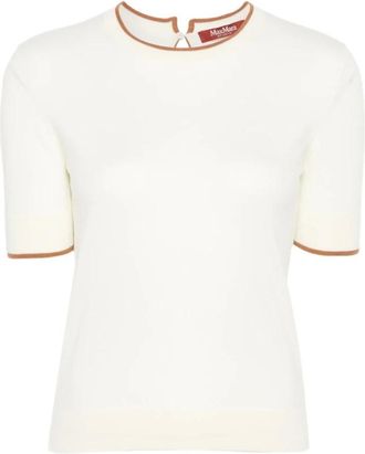 Max Mara Mujer, Camisetas, Blanco, Talla: M