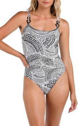 La Blanca Dream Catcher Lingerie Strap One-Piece Swimsuit in Ivory at Nordstrom Rack, Size 16