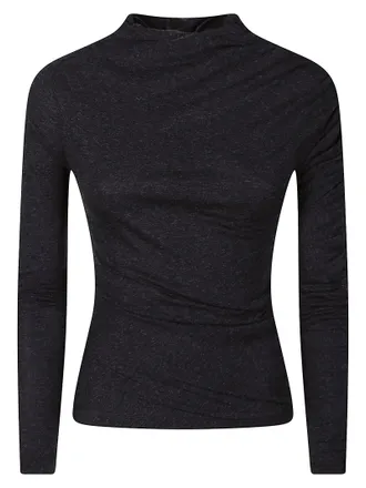 Pinko Loto Fitted Cotton Wool Turtleneck Sweater