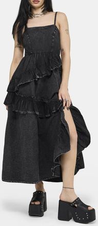 Disturbia Corvina Fitted Bodice Dress in Black at Nordstrom, Size 4