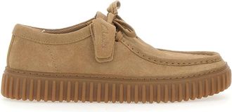 Clarks Torhill Lo - Heren - Veterschoenen - Beige - 41 1/2 EU - Leer - Schoenen