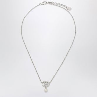 Gucci Collana GG con cristalli e perle