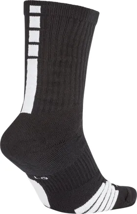 Nike Elite Crew Basketball Socks Black White SX7622-013