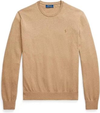 Polo Ralph Lauren Stijlvolle Vesta voor een trendy look - Heren - Ronde hals truien - Bruin - 2XL - Truien & Vesten