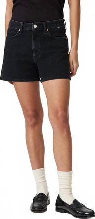 Mavi Heidi Denim Shorts In Dark Smoke