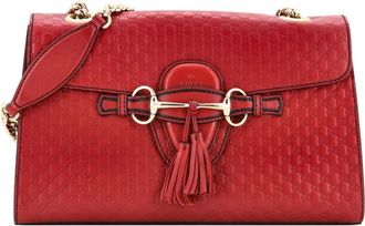 Gucci Emily Chain Flap Bag Microguccissima Leather Medium shoulder bag - Rood