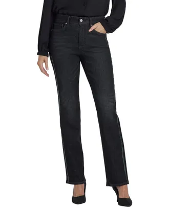 NYDJ Petite Marilyn French Nightfall Straight Leg Jean