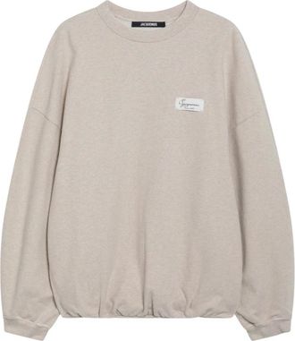 Jacquemus Le Sweatshirt Montaigne - - Sweatshirts & Hoodies - Donna - Beige - XS