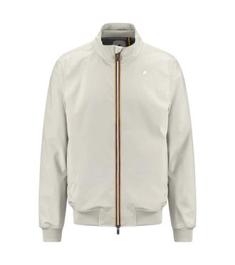 K-Way Beige Mock Collar Jacket