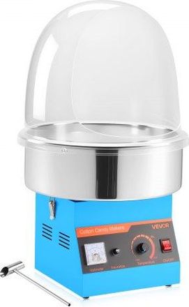 OEM M&aacute;quina El&eacute;ctrica Para Hacer Algod&oacute;n De Az&uacute;car 1000 W, M&aacute;quina De Algod&oacute;n De Az&uacute;car Con Tapa, Recipiente De Acero Inoxidable Y Cuchara Para Az&uacute;car, Pa