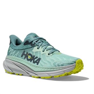 Hoka One One Womens Challenger Atr 7 Running Shoes - Wide In Mist Green/trellis