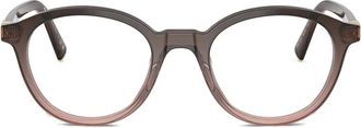 Miu Miu Eyewear Occhiali tondi - Rosso