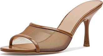 Stuart Weitzman Bareitall Slides 85 Womens Sandals Boho Tan : 10.5 M, Synthetic