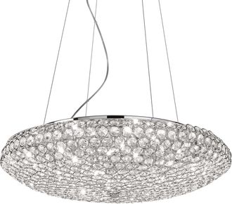 Netlighting King 12 Light Large Ceiling Pendant Chrome G9
