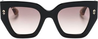 Etro butterfly-frame sunglasses - women - Acetate - 50 - Black