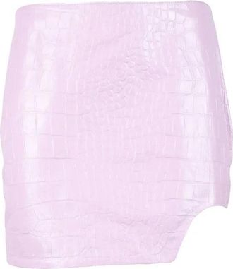 Patrizia Pepe Mini Leather Skirt - Pink