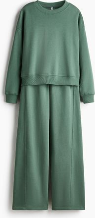 H&M 2-teiliges Set mit Sweatshirt und Joggpants - Green