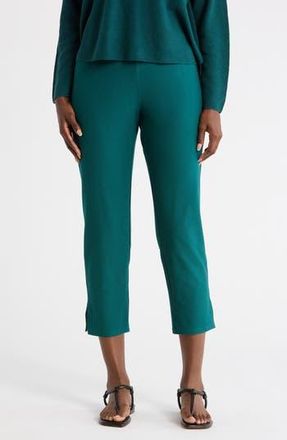 Eileen Fisher High Waist Slim Crop Pants in Aegean at Nordstrom Rack, Size Xx-Small