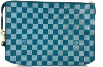 Louis Vuitton Pre-owned Clutch & Schoudertas - Dames - Vintage Clutch - Groen - ONE Size - Leer - Vintage