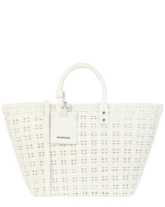 Balenciaga Bistro S Basket Leather Top Handle Bag