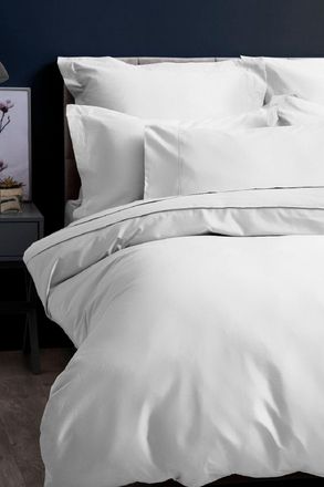Belledorm Pima Cotton Sateen 450 Thread Count Duvet Cover in White | Size: King