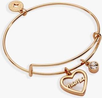 Alex and Ani Mama Mother of Pearl Bangle in Gold at Nordstrom