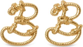 Burberry Small Nautical knotted earrings - women - Gold Plated/Brass - One Size