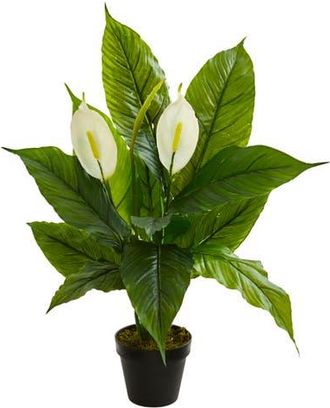 Nearly Natural 26-in Spathiphyllum Artificial Plant in Green at Nordstrom