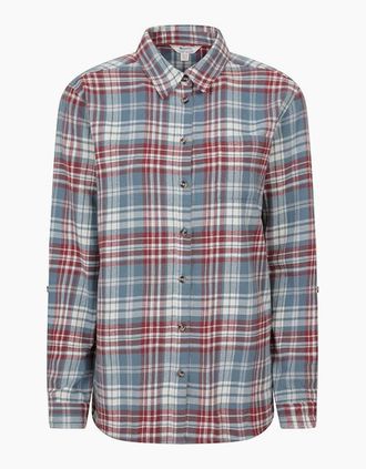Mountain Warehouse Womens Mountain Warehouse Womens/Ladies Balsam Brushed Flannel Longline Shirt - Blue - Size: 12