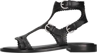 Ash Ash, Schoenen, Dames, Zwart, 36 EU, Leer, Paprika Platte Sandaal
