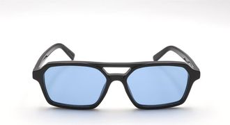 Maison Margiela 56mm Pilot Sunglasses in Noir Azure at Nordstrom
