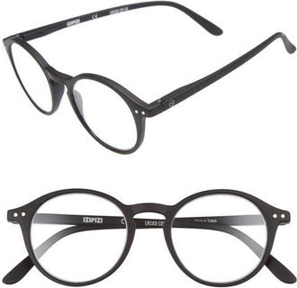Izipizi D 48mm Pantos Reading Glasses in Black at Nordstrom, Size +2.00