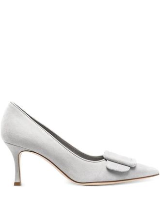 Manolo Blahnik Maysale pumps met gesp - Grijs