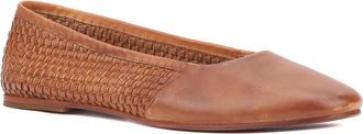 Vintage Foundry Co. Wilma Woven Ballet Flat in Cognac at Nordstrom Rack, Size 8